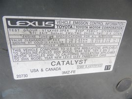 2005 LEXUS GS330 4DR GREEN 3.3 AT Z19627